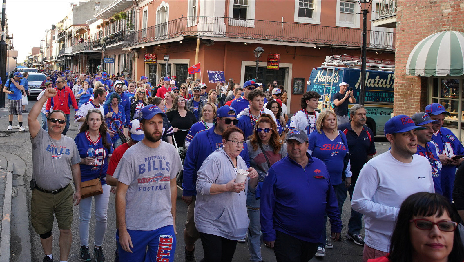 Buffalo Bills packers of NOLA Takeover Parade